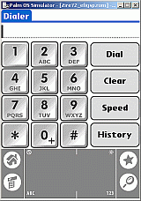 Dialer main panel