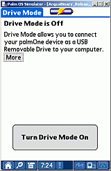 DriveMode main panel