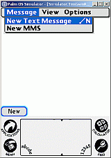 Messaging menu panel