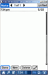 NotePad main panel