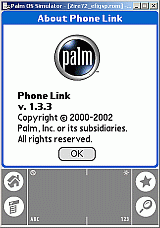 Phone Link About panel