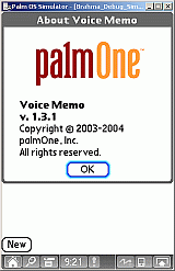 VoiceMemo about panel