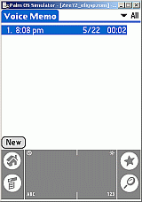 VoiceMemo main panel