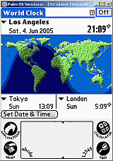 WorldClock main panel